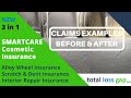 Smartcare interior repairs before and after from total loss gap