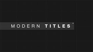 9 Modern Glitch Titles (After Effects template)