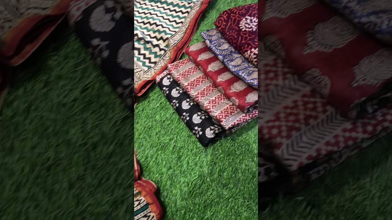 Bagru Block Print Chanderi Silk Saree | Block Print Saree | Chanderi Silk Cotton Saree | Indian