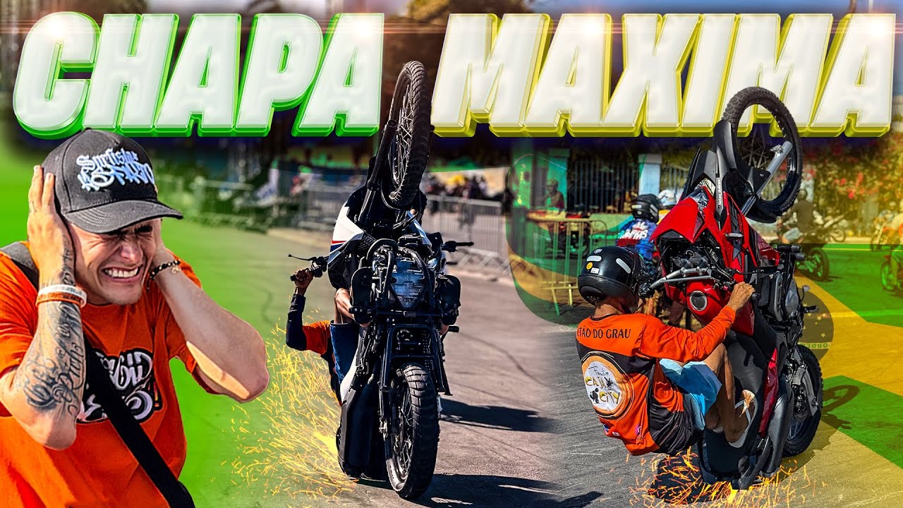 EVENTO DE MOTOS EN BRASIL (GRAU) 😱 CHAPA MAXIMA