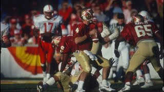 1989 90 Fiesta Bowl #5 Florida State vs #6 Nebraska 1 of 1