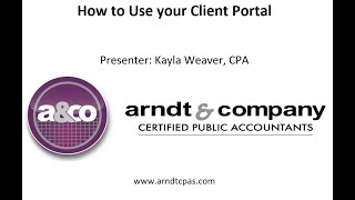 Using Your Client Portal