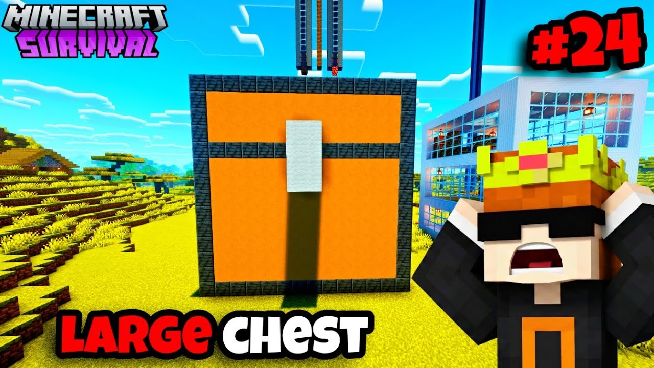 Biggest CHEST Build in Minecraft Survival 🔥 Episode 24