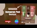 how to create a Instagram post design on canva|| Canva tutorial||