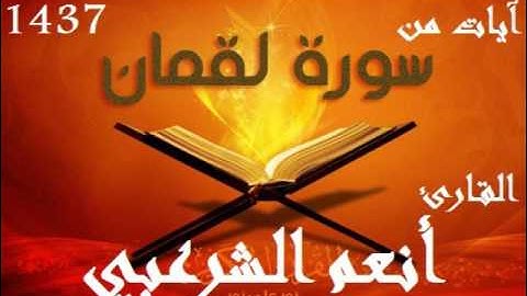 آيات من سورة لقمان القارئ أنعم الشرعبي 1437