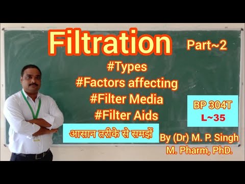 Filtration Type | Factors Affecting | Filter Media | Filter Aids | Pharma Engineering | BP304 |