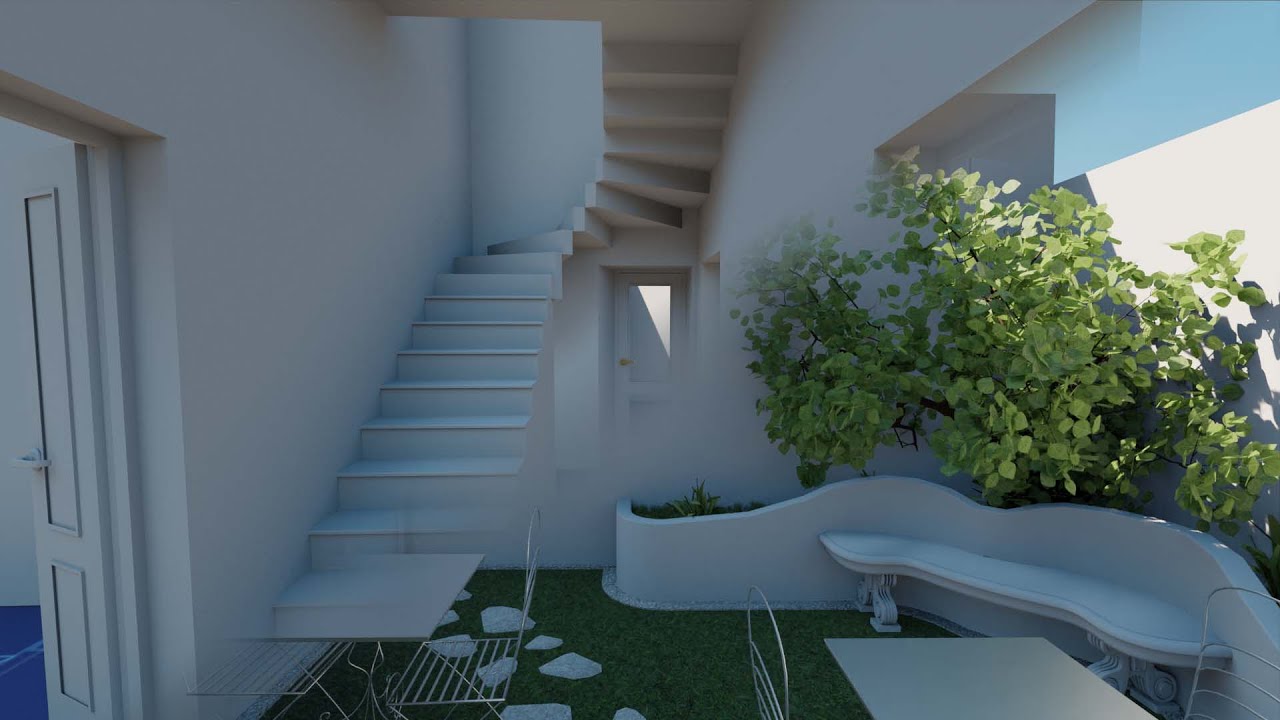 blender ambient occlusion with cycles from inside a house to outside ...