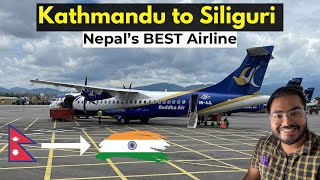 NEPAL to INDIA Flight Journey  | Buddha Air ATR72 | Crossing NEPALINDIA Border