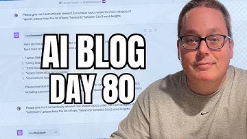 New SEO ChatGPT Plugin! Day 80 AI Blogging with Bramework