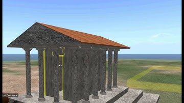 OpenSimulator modeling with primitives - Greek temple_09 - Saving your temple.avi