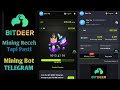 Airdrop Mining Bot Telegram Terbaru 2025 - Mining Token BITDEER Telegram - Mining Crypto Telegram