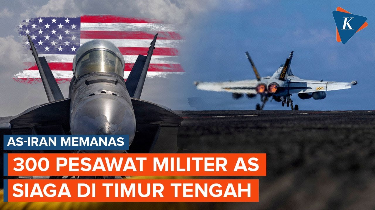 Tegang dengan Iran, AS Kerahkan Lebih dari 300 Pesawat Militer ke Pangkalan Timur Tengah