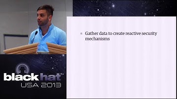 Black Hat 2013 - Big Data for Web Application Security