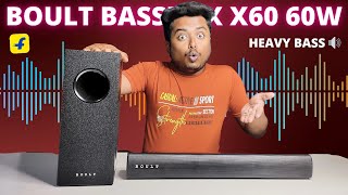 Go Boult Bassbox X60 Soundbar Review🔥| @flipkart | 60W Output⚡| EQ Modes | Boult Bassbox X60 Review 