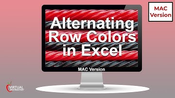 How to format alternating row colors in Excel   MAC Version