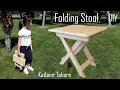 Paletten katlanır tabure yapımı / Foldable stool from pallet wood / Making a portable wooden stool