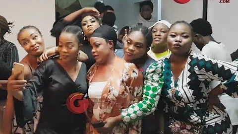 Liz Da Silva,Doris Simeon,Bukola Adeeyo,Funke Etti Takes Photo Without Wig At Regina's Birthday