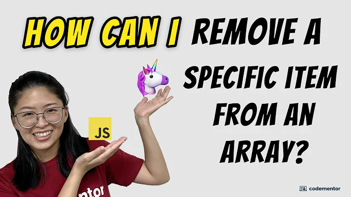 JavaScript Tutorial: Removing a specific element from an array | JavaScript Basics, Learn JavaScript