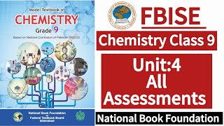 Class 9 Chemistry Unit 4 All Assessment | New Syllabus 2024|LearnOnlineWithAnum