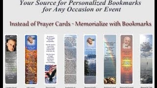 Memorial Keepsake Bookmarks