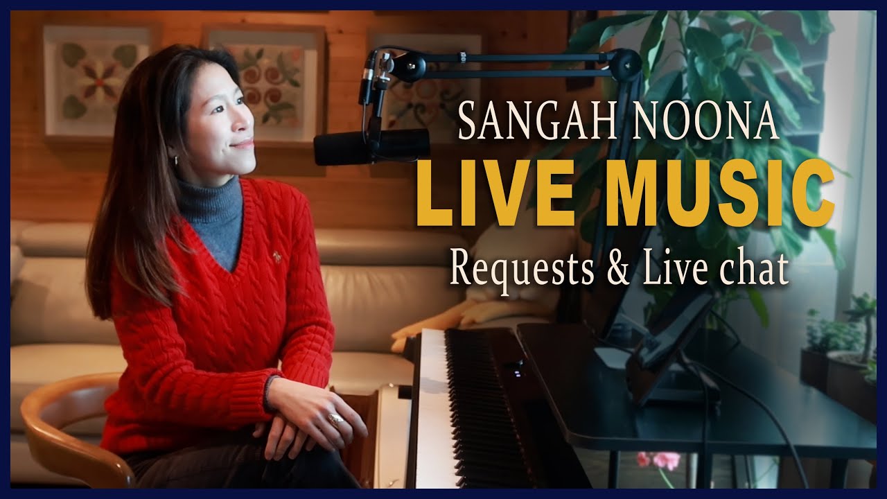 🔴LIVE Piano (Vocal) Music From Korea with Sangah Noona! 1/16