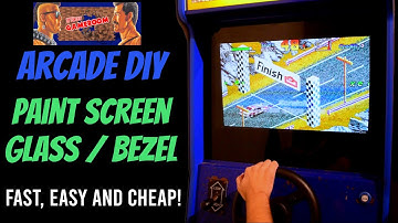 ARCADE DIY - Paint screen bezel / back glass fast, easy and cheap! Simple instruction - The Gameroom