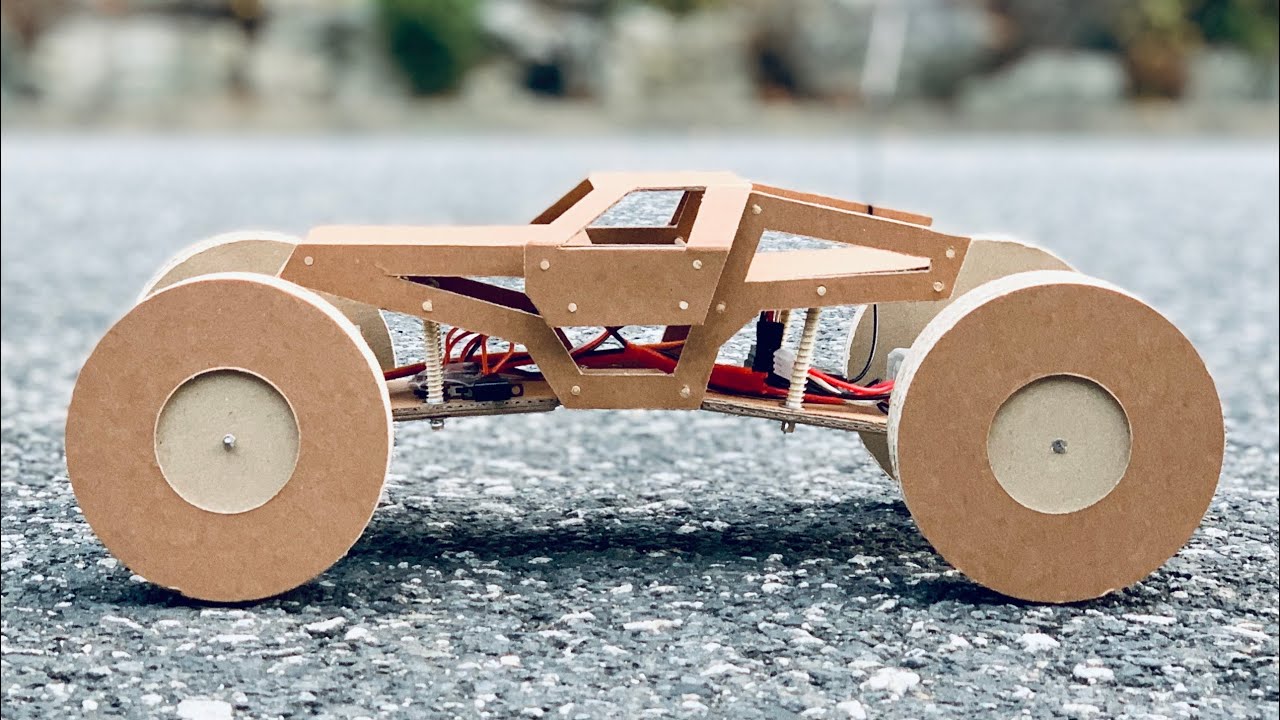 How To Make A Rc Carmonster Crawler Gmade From Cardboard Remote