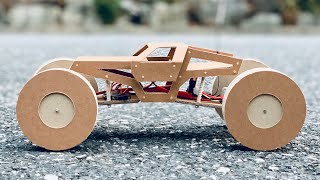 How to make a RC car(Monster Crawler - Gmade) from cardboard - Remote Control Car - RC카 만들기  (Truck)