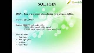 Oracle Joins Tutorial GOITSTORE.COM Wealth