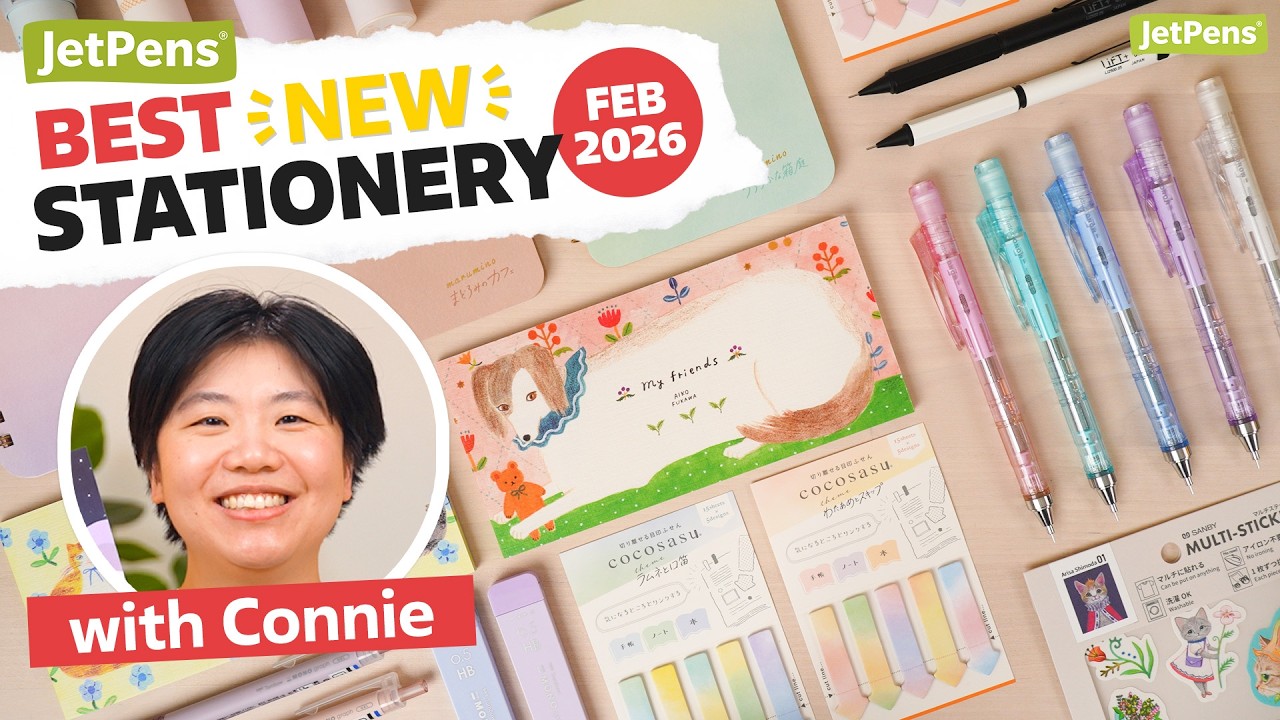 Best New Stationery of FEB 2026 at JetPens | Apr-Start Planners, Mechanical Pencils & Multi Stickers