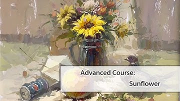 Gouache Sunflower Painting Tutorial