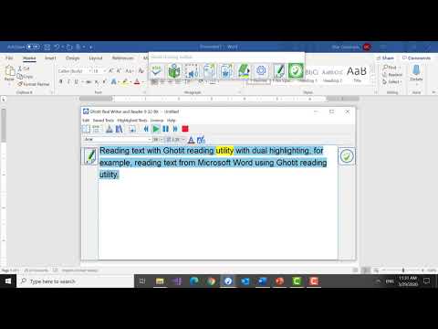 Using  Ghotit Reading Feature