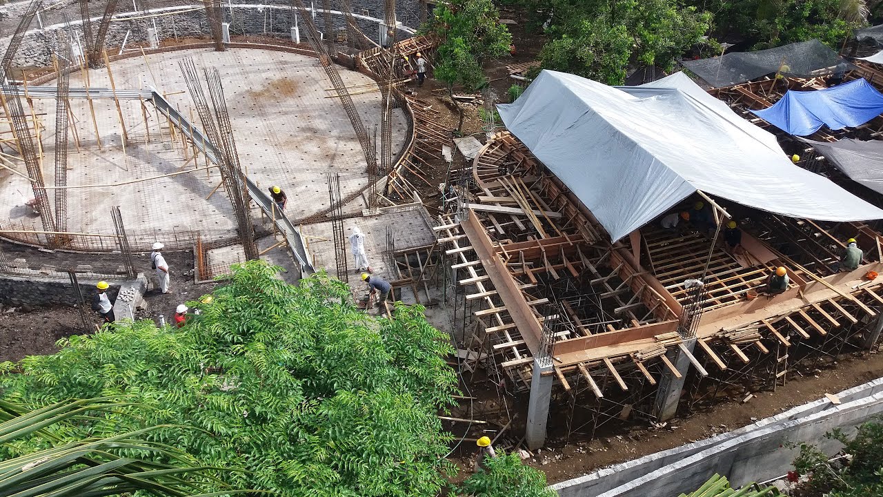 Desa Les Community Center (DLCC) Construction Progress January 2021