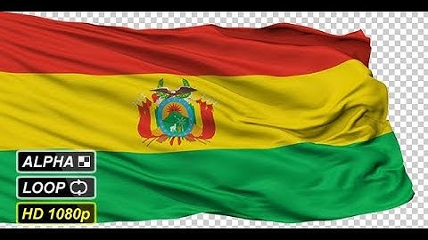 Isolated Waving National Flag of Bolivia | Motion Graphics - Videohive template