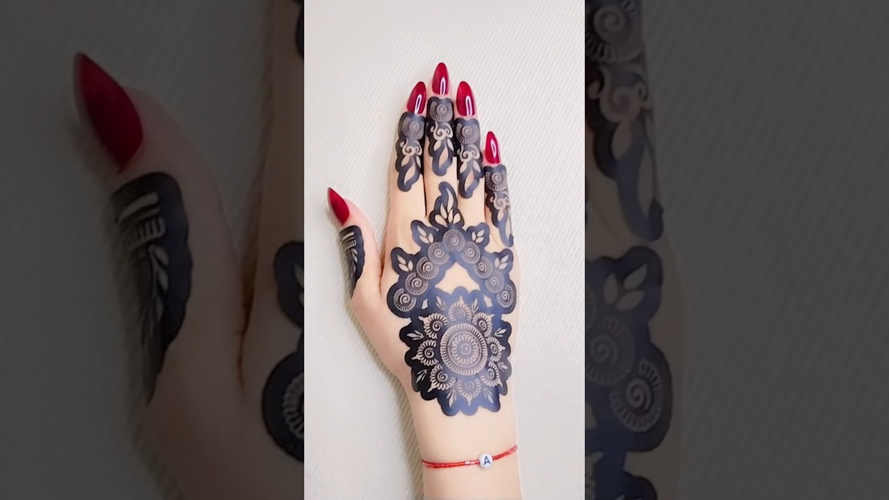 beautiful sticker mehndi design #shorts