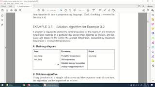 9 - Design a Solution Algorithm - Example 3.2 | Simple Program Design Lesley Anne Robertson