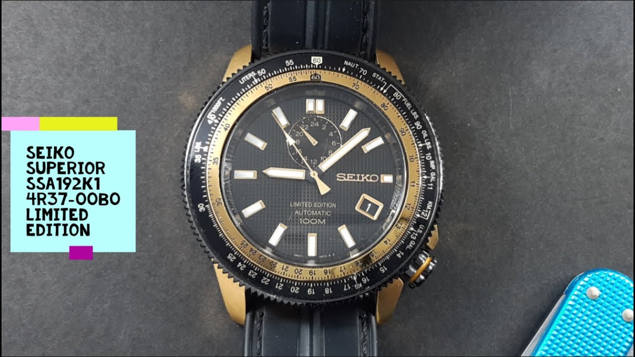 Seiko Superior SSA192K1 4R37 00B0 Limited Edition - YouTube