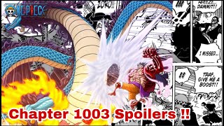 One Piece Chapter 1003 Raw Scans Date De Sortie De Spoilers Sortie News