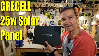 Keep your RV or Car Starter battery charged up from the Sun!  GRECELL 25w Solar Panel Review. by Off Grid Basement 698 views 1 month ago 8 minutes, 56 seconds
