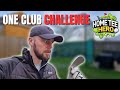 ONE CLUB CHALLENGE | This doesn't go well! | Garmin R10 | Home Tee Hero | Vlog #subscribe