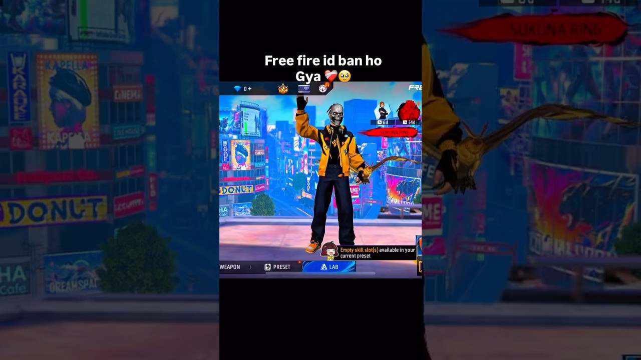 Free fire id ban ho gya ❤️‍🩹😭 || 