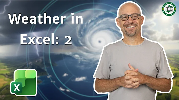 Excel Weather Dashboard Part 2: Coordinates to Forecast