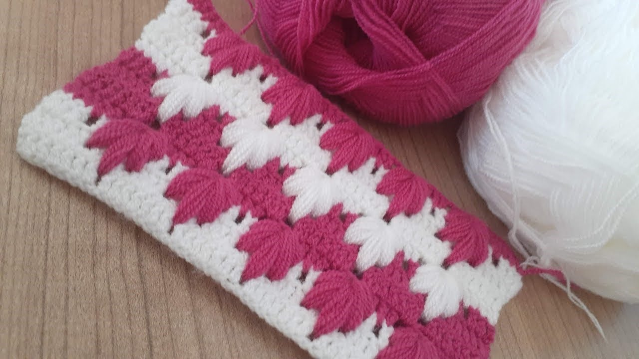 🌿 Easy & Trendy Crochet Fig Leaf Pattern | Step-by-Step Tutorial 🌿(Knitting love)