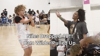 Cam Wilder Pulls Up To Watch Niles Drop 40 Balling On The Beach