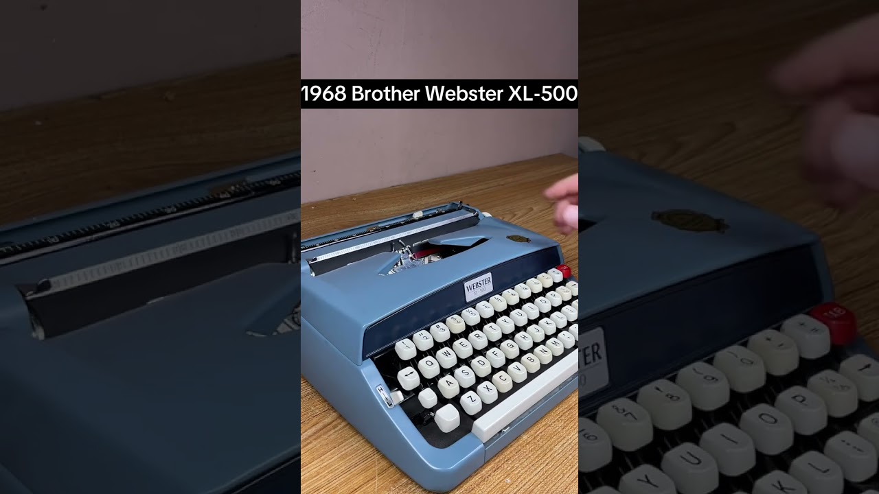 How to use all functions on a 1968 Brother Webster XL-500 vintage