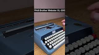 How to use all functions on a 1968 Brother Webster XL-500 vintage portable typewriter