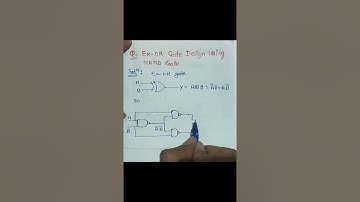 EX-OR Gate Design Using NAND Gate #zeroones #digitalelectronics