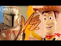 THE MANDALORIAN  VS  WOODY / Stop Motion / Animation / friki uli boy / toy story vs star wars