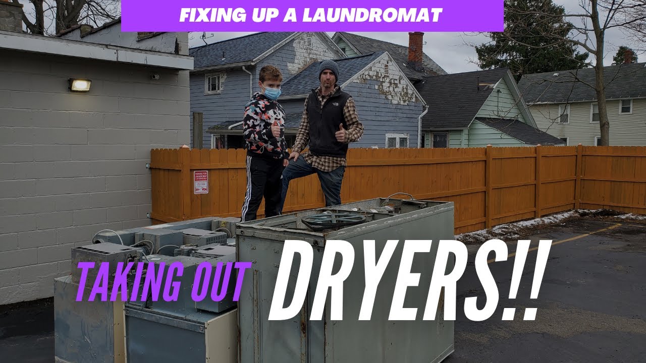 [9] Removing Commercial Dryers at the Laundromat YouTube