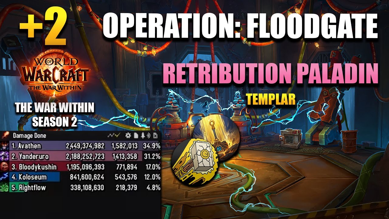 +2 Operation: Floodgate | Retribution Paladin POV | 1,4M DPS OVERALL | The War Within Season 2